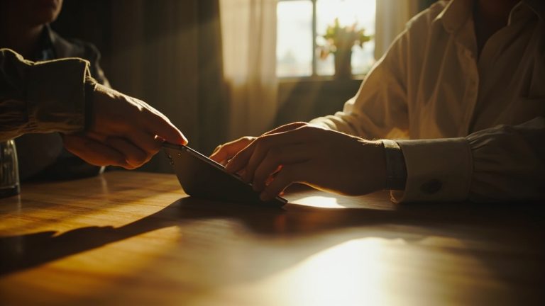 téléphone retourné: comprendre le geste et parler calmement