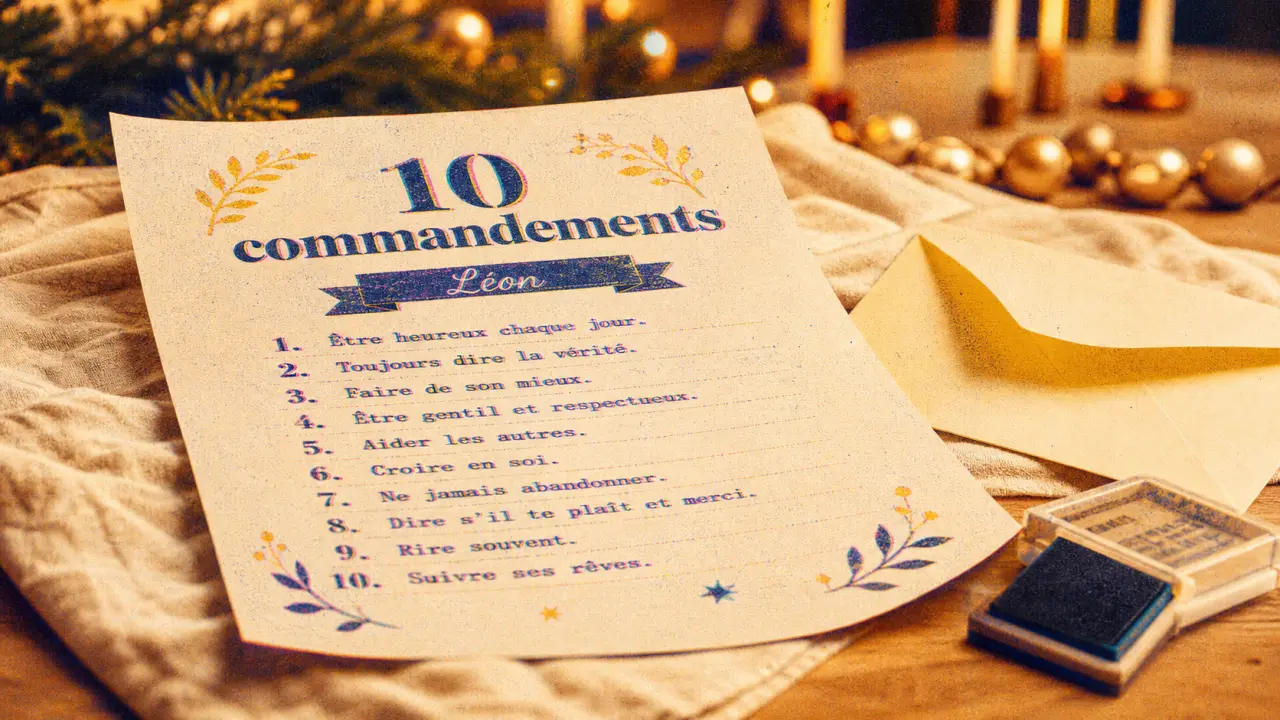 10 commandements parrain marraine à imprimer : feuille A4 pour baptême