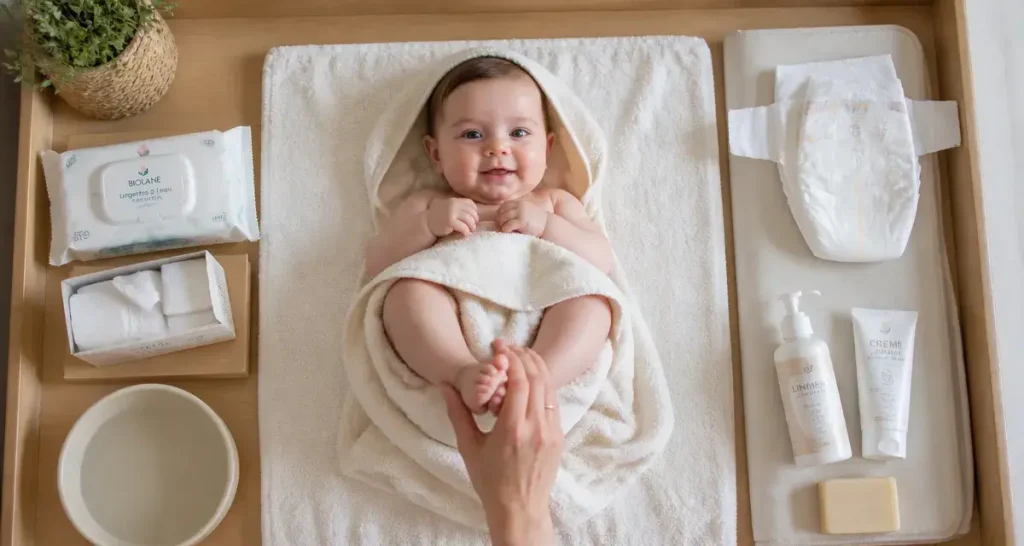 Changer un bébé sans rougeurs ni macération, les gestes simples qui sécurisent le change