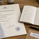 Modèle lettre acceptation habilitation familiale : identité, lien de parenté, signature