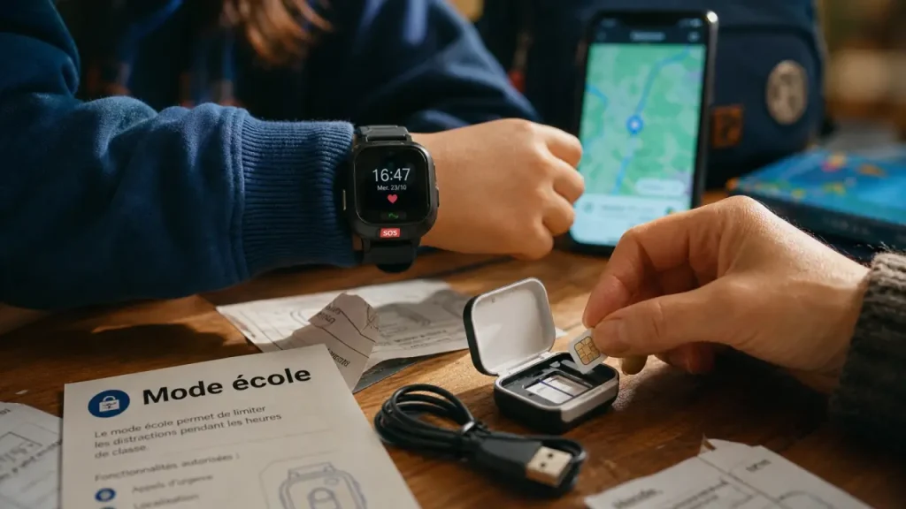 Montre connectée enfant : GPS, carte SIM et contrôle parental selon l’âge