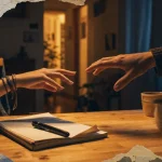 Pourquoi un ado déteste sa mère : main adolescente et adulte qui s’éloignent, tension et limites