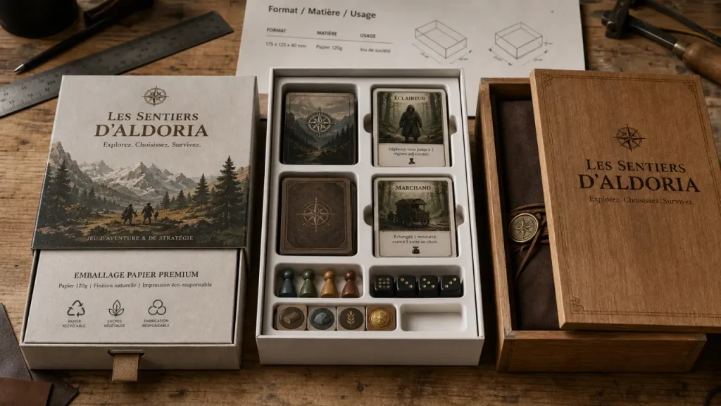 Carton, bois ou métal : quelle boîte de jeux de société choisir selon l’usage réel ?