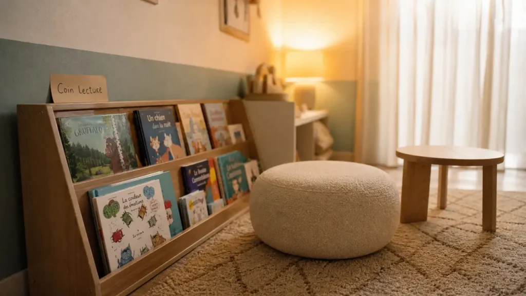 Où installer un coin lecture enfant : chambre, salon ou salle de jeux ?