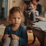 Ma fille est insupportable depuis la naissance de son frère : jalousie et régression, scène familiale avec bébé