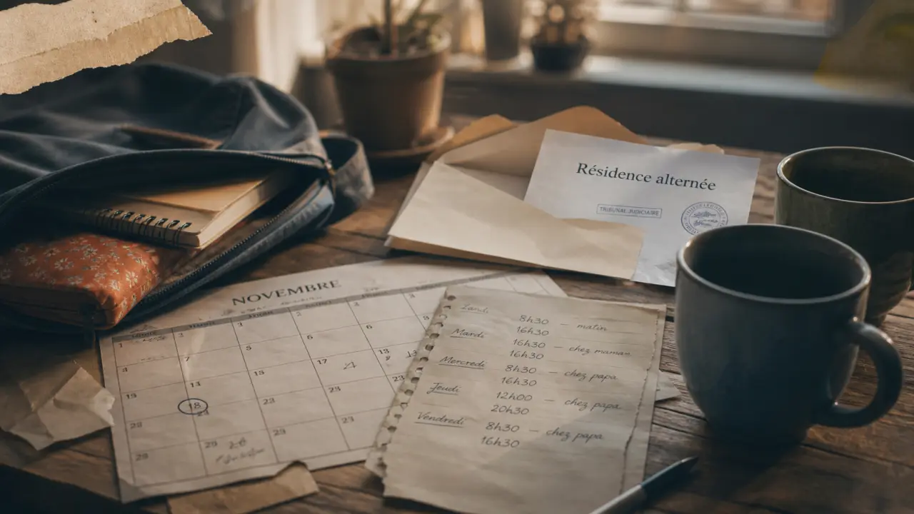 Meilleur mode de garde séparation : calendrier, résidence alternée, garde des enfants.