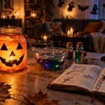 Activités Halloween enfants : bocal lanterne monstres avec yeux en papier