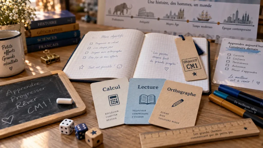 Les jeux éducatifs CM1 ciblent chaque notion, du calcul à la lecture