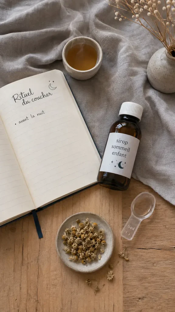 Sirop sommeil enfant : à partir de 6 mois, plantes apaisantes, dosage et précautions