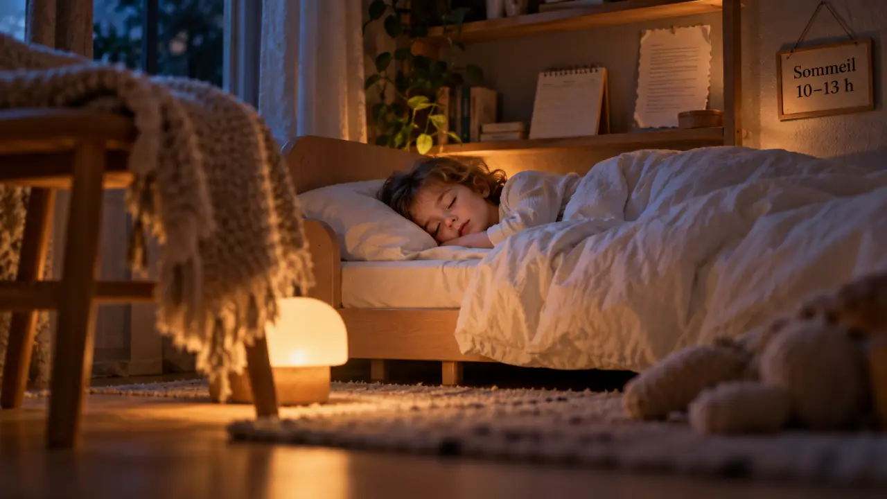Temps de sommeil enfant 3 ans : 10–13 h, sieste incluse